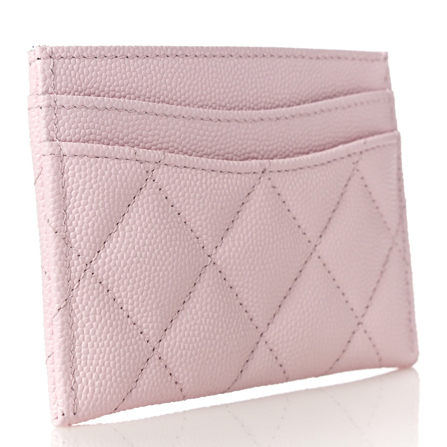 Chanel Caviar Quilted Card Holder Light Pink 3 of 12