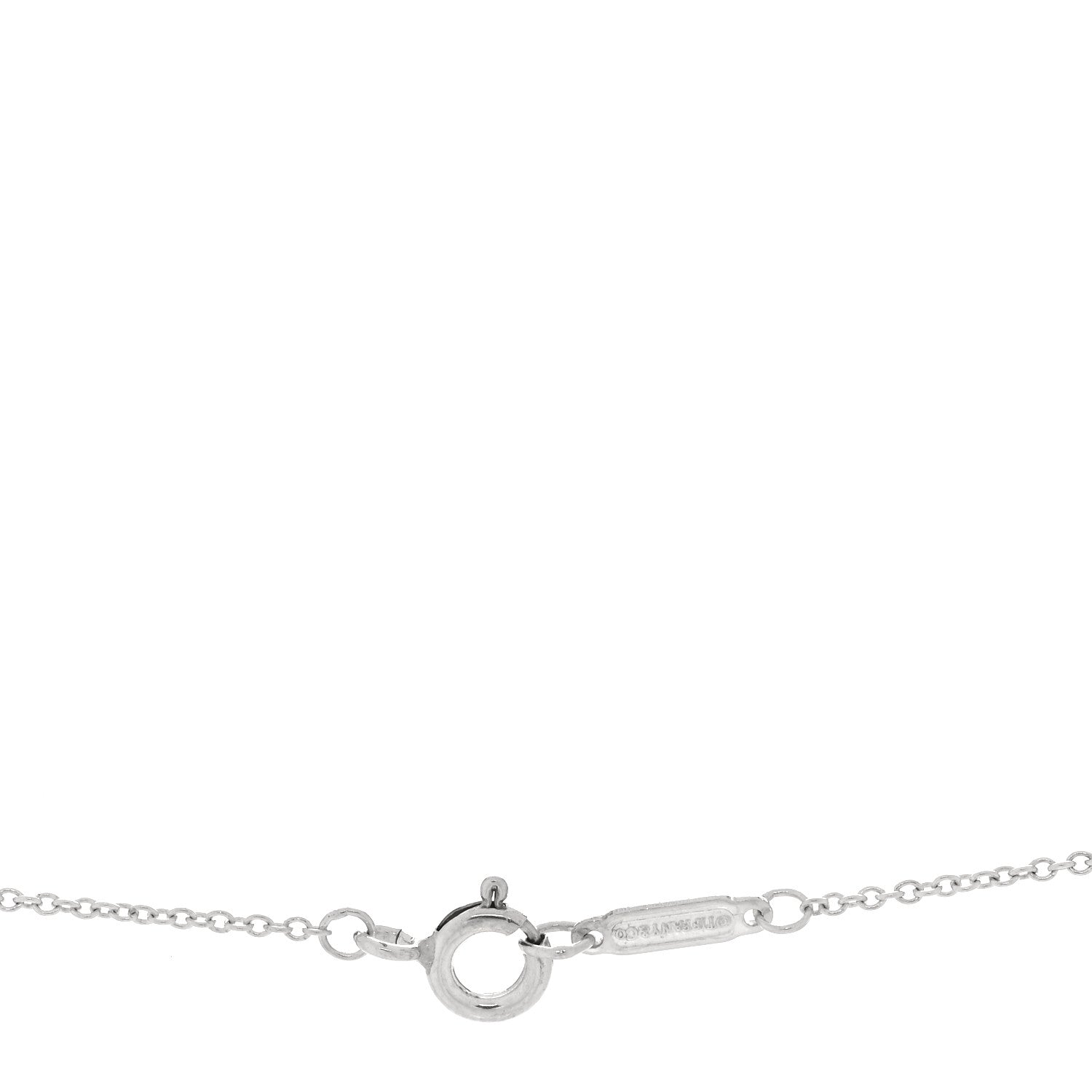 Tiffany Sterling Silver Atlas Bar Pendant Necklace 4 of 4