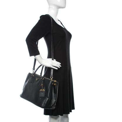 Prada Saffiano Medium Galleria Double Zip Tote Black 2 of 20