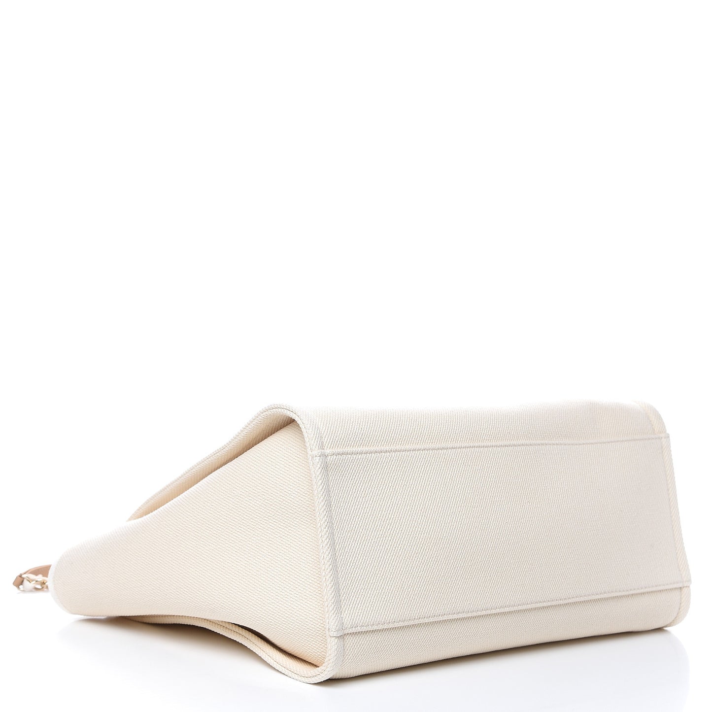Canvas Pearl Large Deauville Tote Ecru Beige