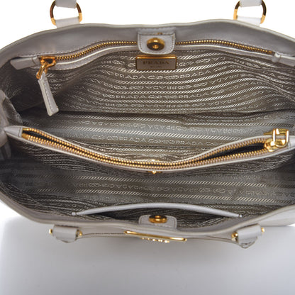 Prada Saffiano Lux Medium Tote Talco 5 of 29