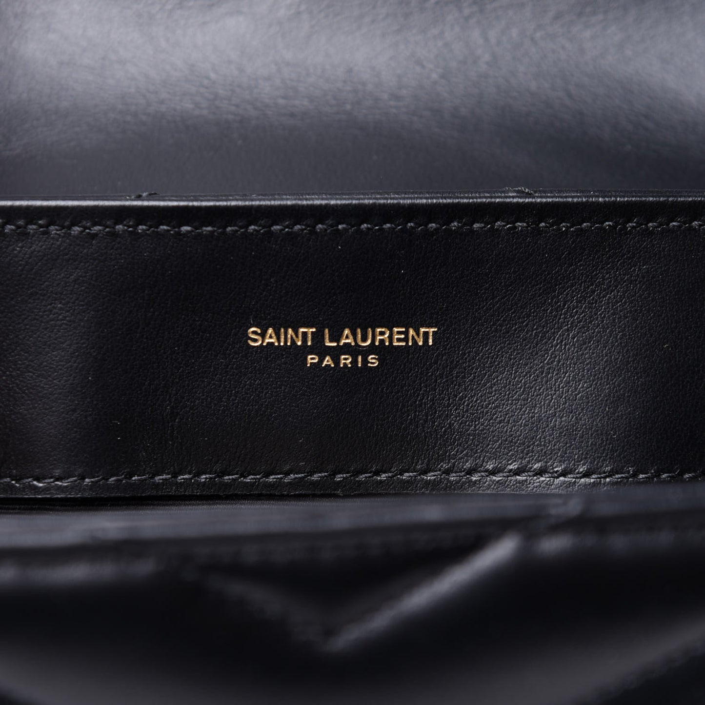 Calfskin Y Quilted Monogram Medium Loulou Chain Satchel Black