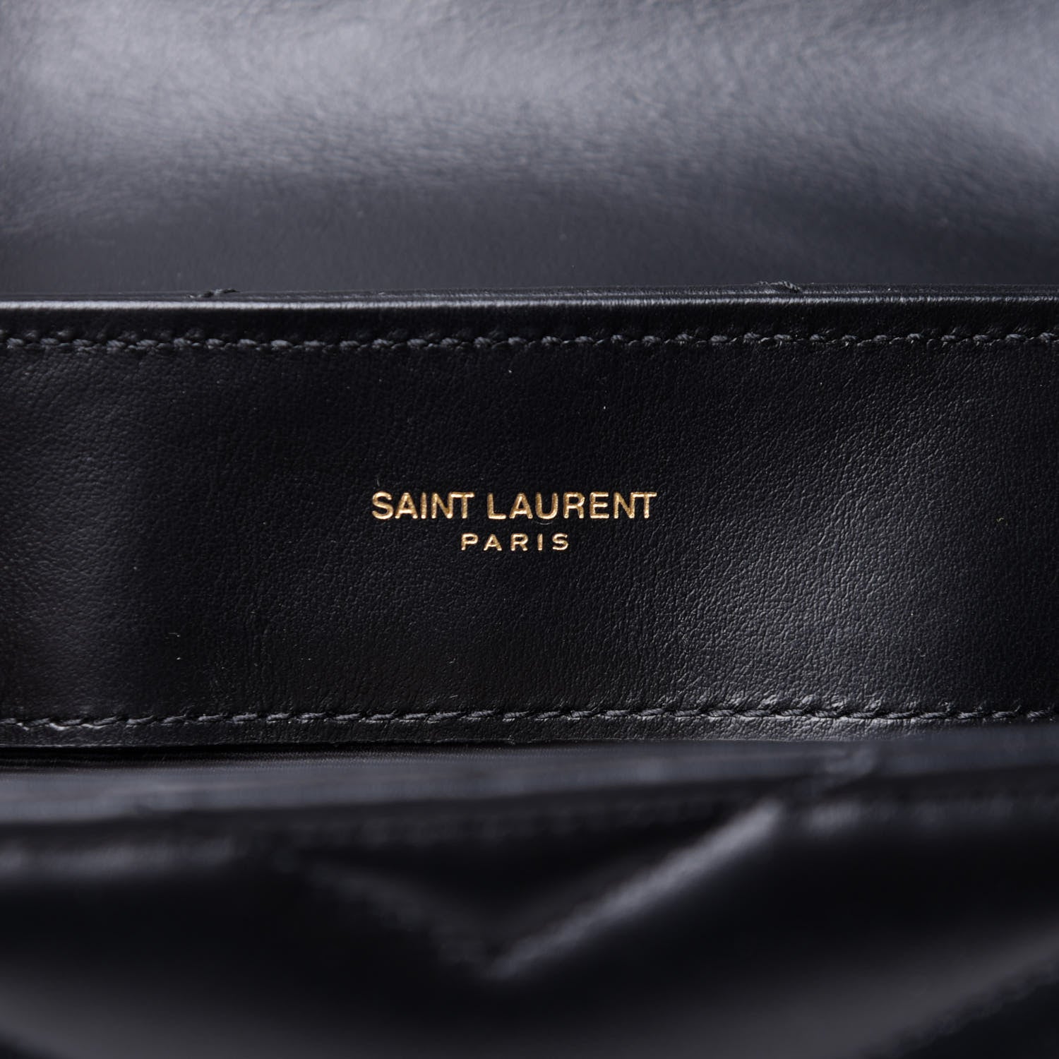 Saint Laurent Calfskin Y Quilted Monogram Medium Loulou Chain Satchel Black 6 of 11