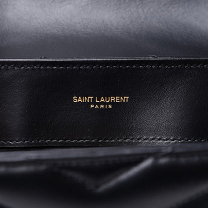 Saint Laurent Calfskin Y Quilted Monogram Medium Loulou Chain Satchel Black 6 of 11
