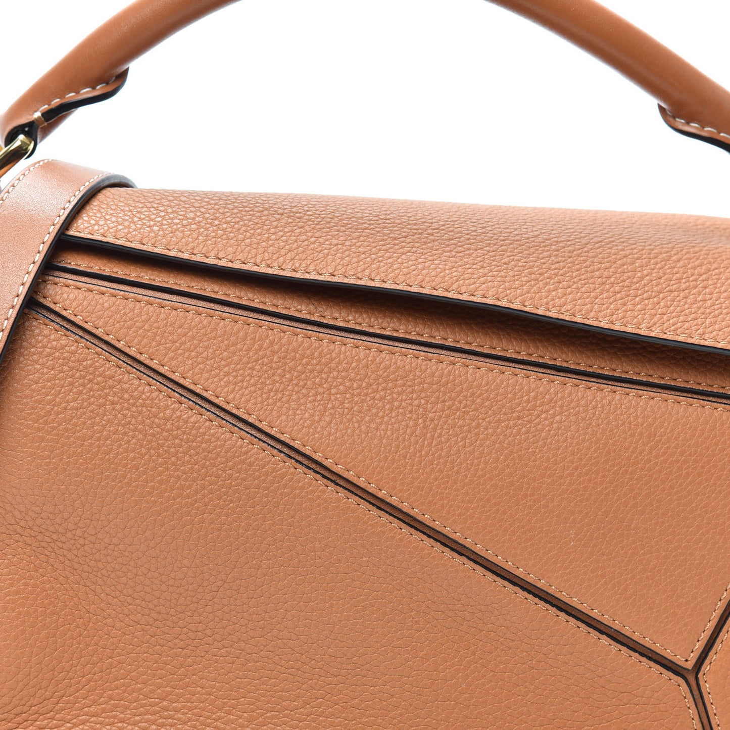 Calfskin Small Puzzle Bag Tan