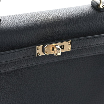 Hermes Togo Kelly Retourne 25 Black 10 of 11