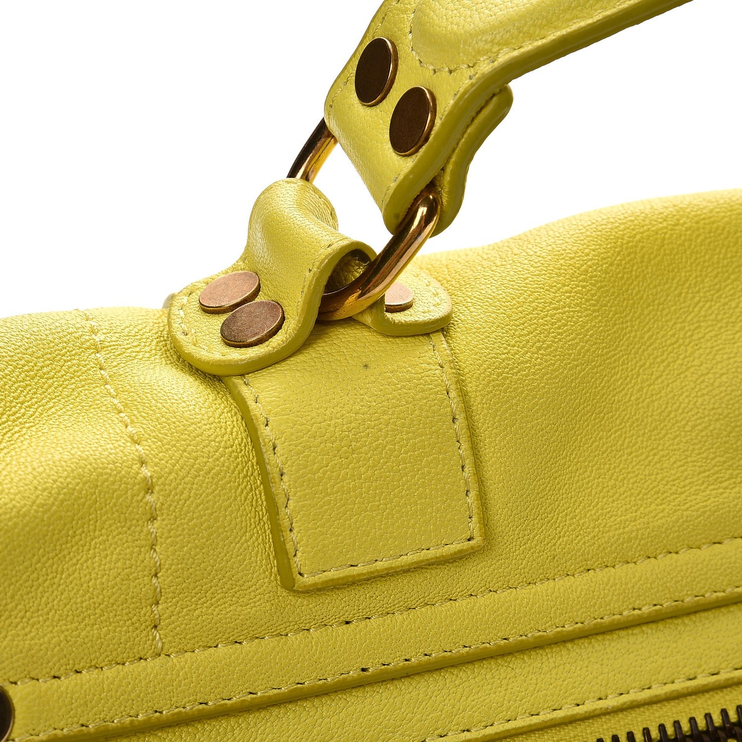 Lambskin Medium PS1 Satchel Citron