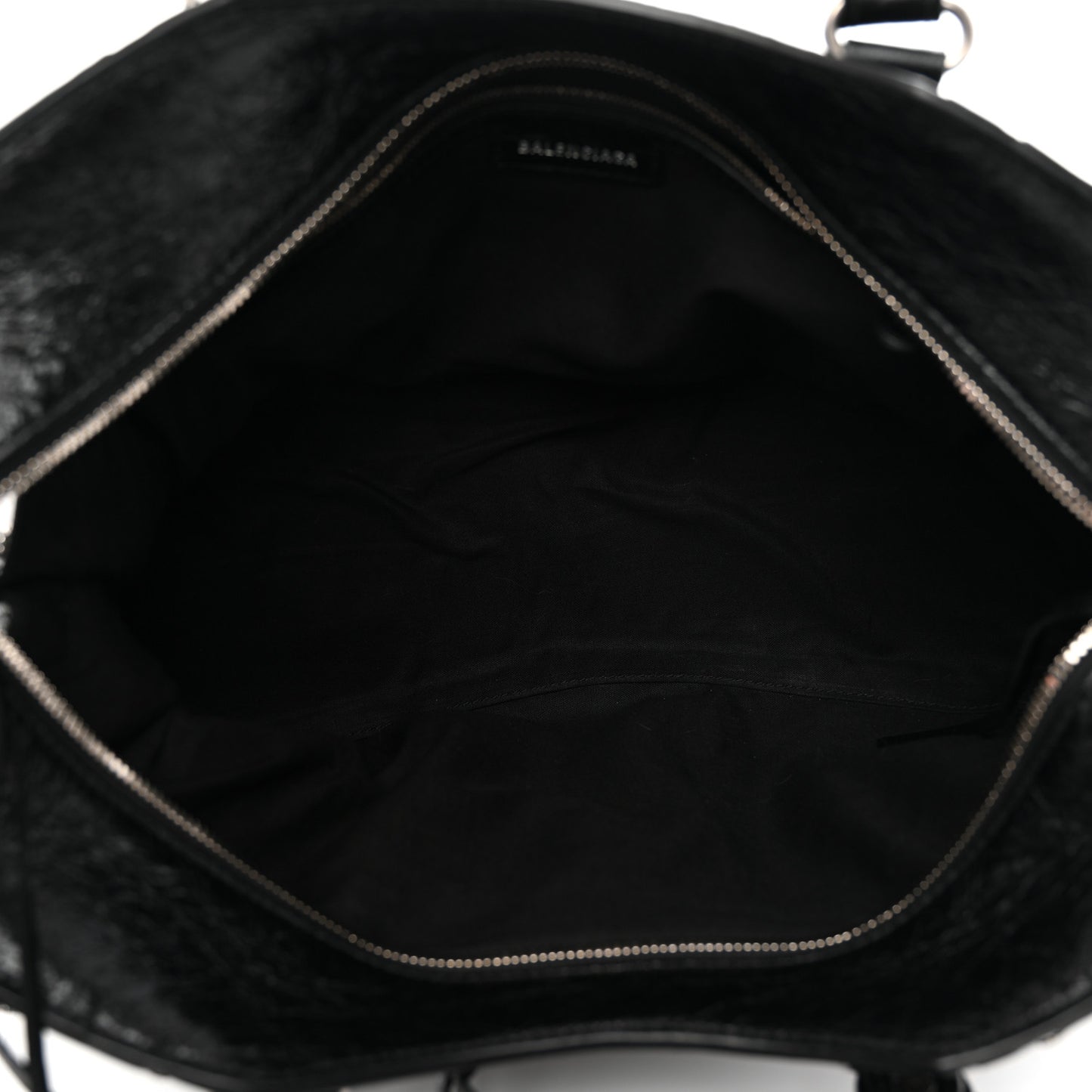 Agneau Arena Crystal Neo Cagole City Handbag Black