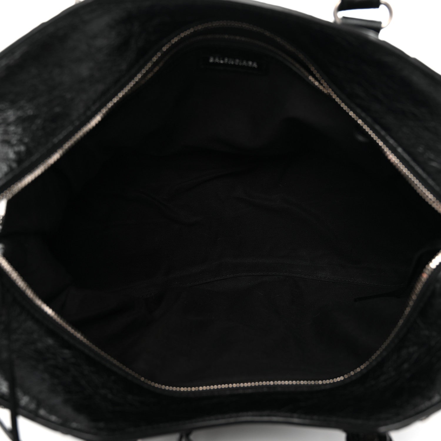 Balenciaga Agneau Arena Crystal Neo Cagole City Handbag Black 6 of 11