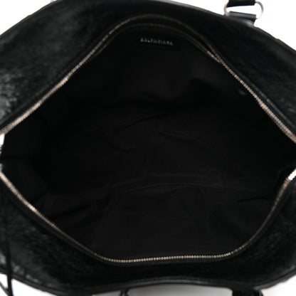 Balenciaga Agneau Arena Crystal Neo Cagole City Handbag Black 6 of 11