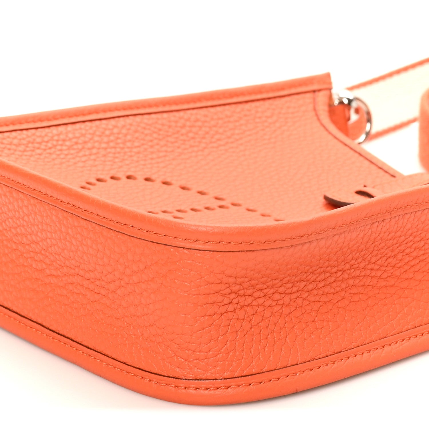 Hermes Taurillon Clemence Amazone Evelyne TPM Orange Craie 10 of 10