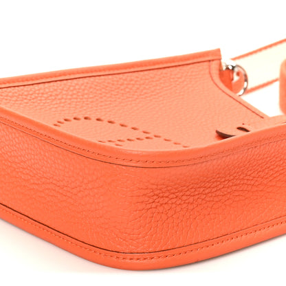 Hermes Taurillon Clemence Amazone Evelyne TPM Orange Craie 10 of 10
