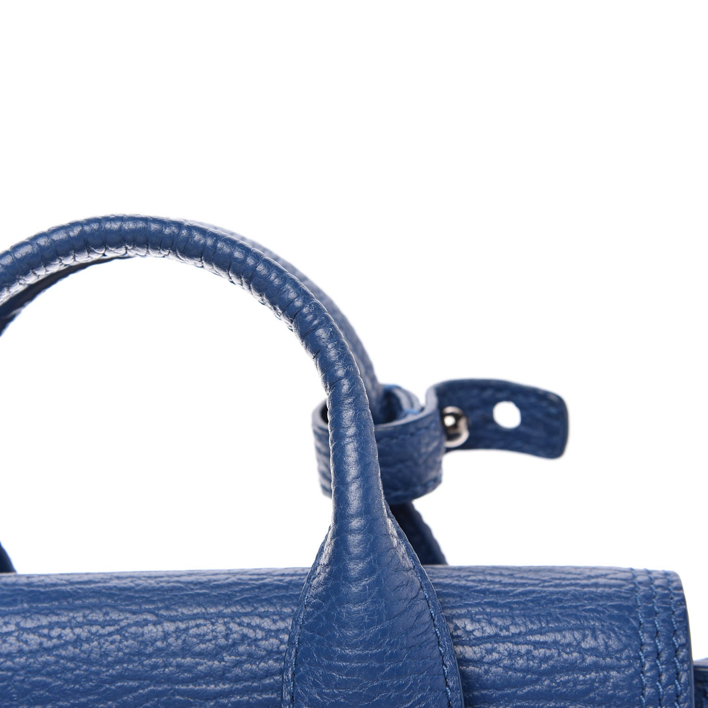Textured Calfskin Mini Pashli Satchel Cobalt