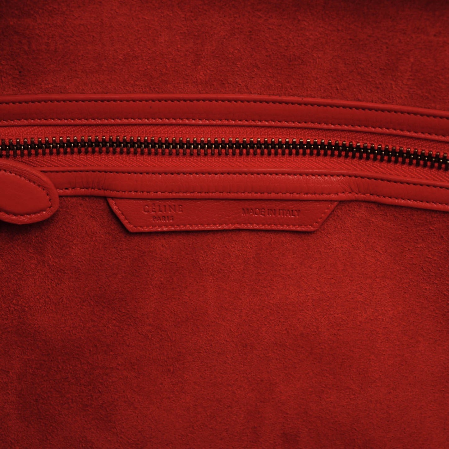 Baby Calfskin Mini Luggage Vermillion