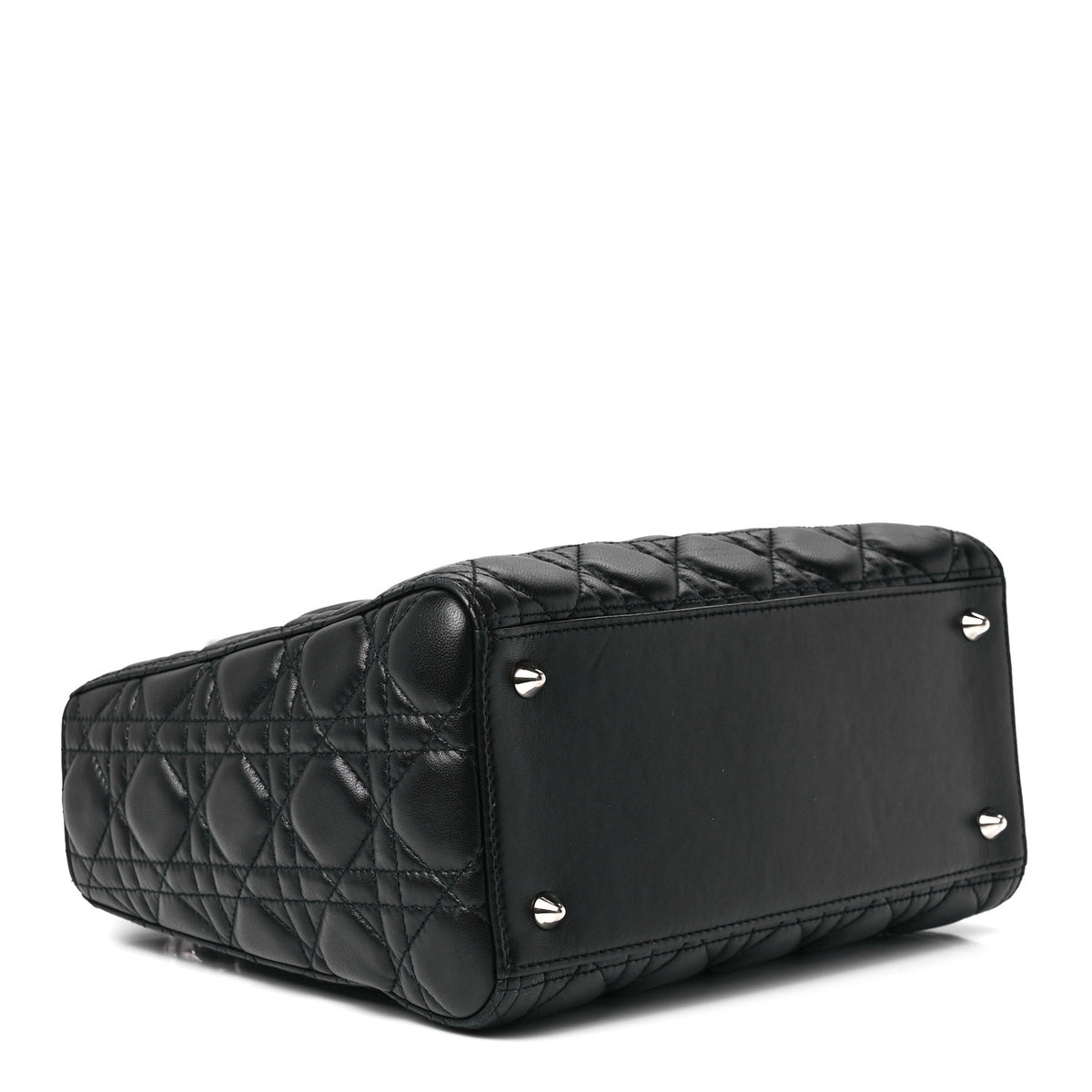Lambskin Cannage Medium Lady Dior Black