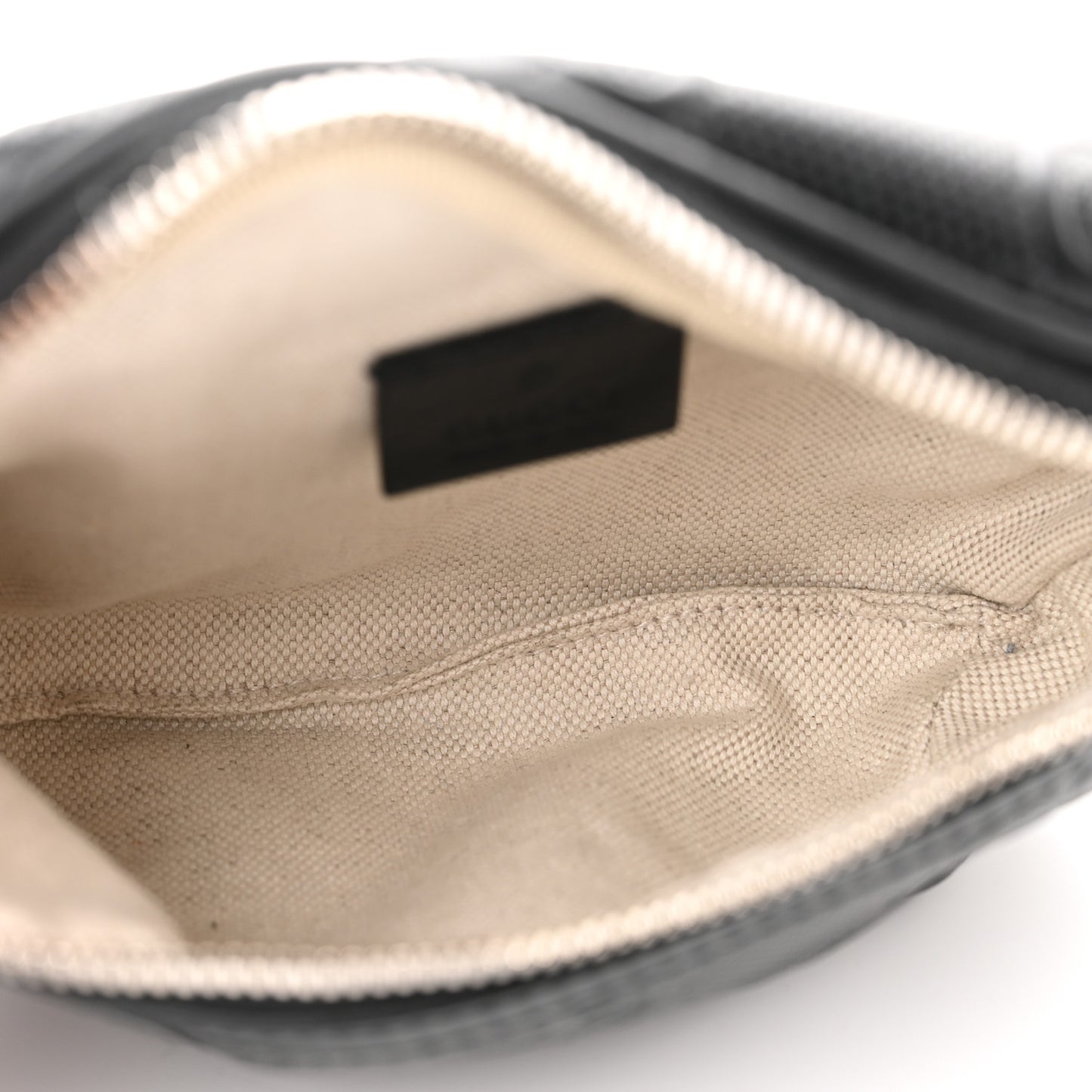 Calfskin GG Tennis Embossed Belt Bag Black