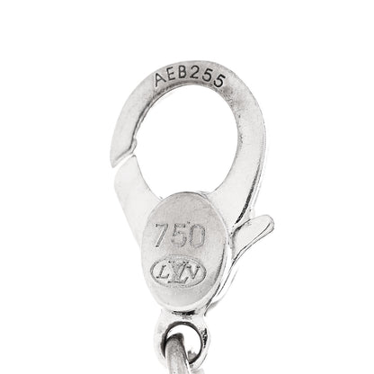 Louis Vuitton 18k White Gold LV Initiales Charm 4 of 4