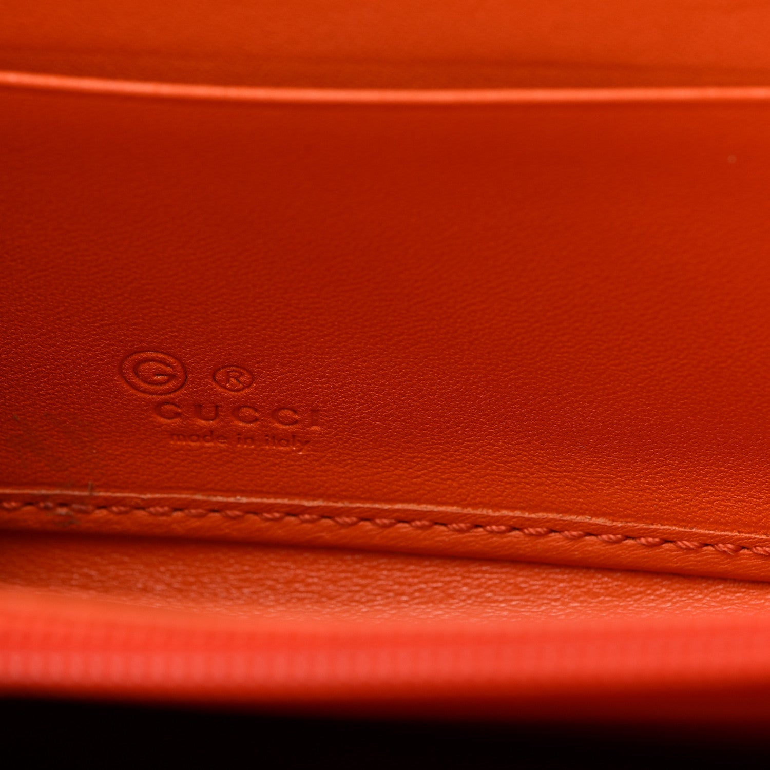Gucci Microguccissima Zip Around Wallet Sun Orange 8 of 11