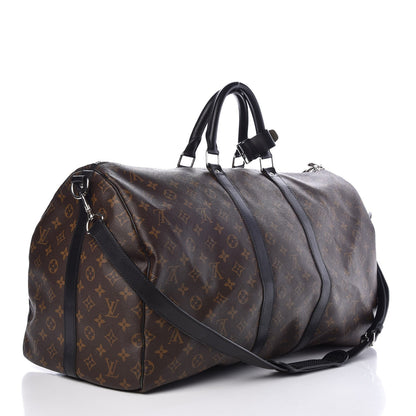 Louis Vuitton Monogram Macassar Keepall Bandouliere 55 3 of 7
