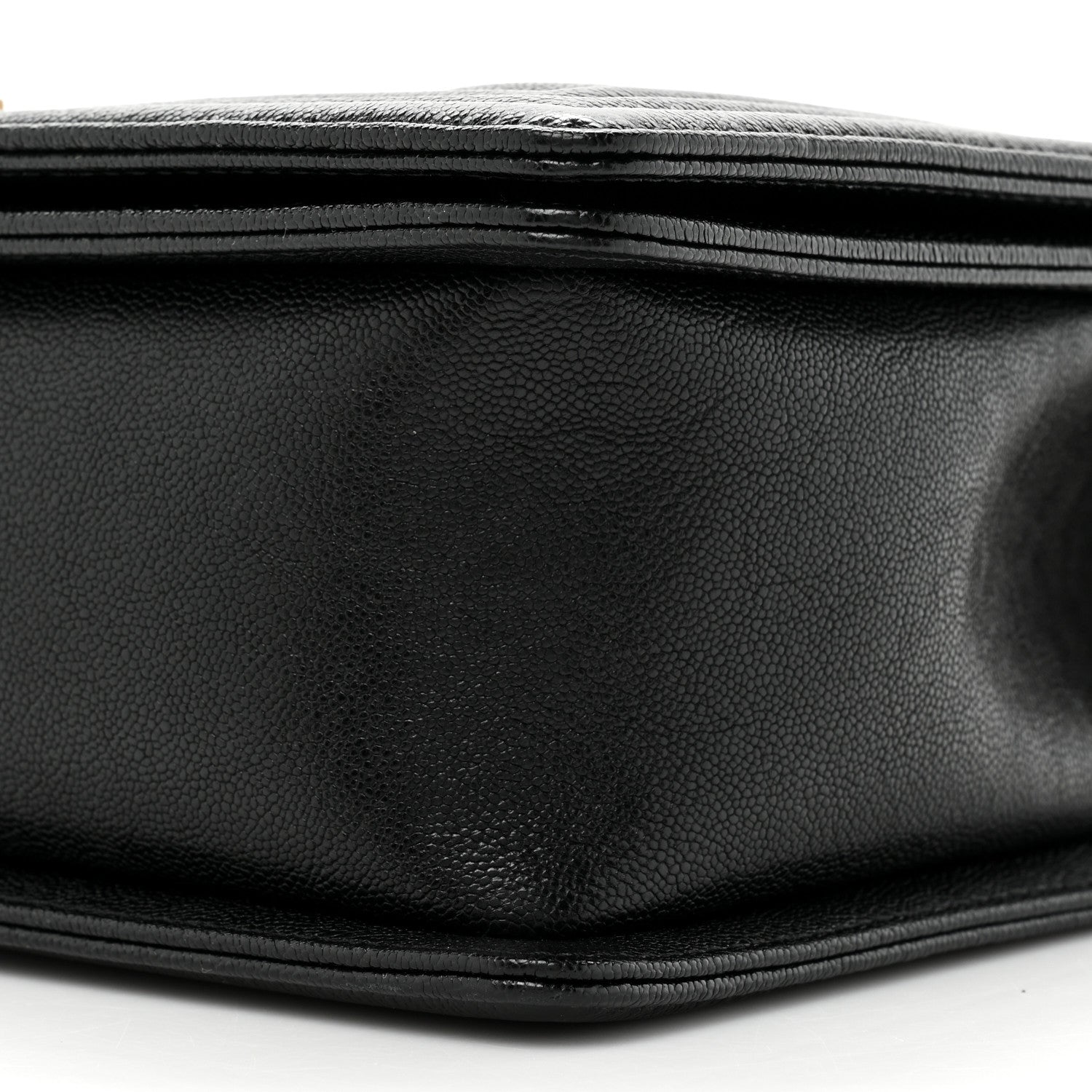 Chanel Caviar Chevron Quilted New Medium Boy Flap Black 8 of 11