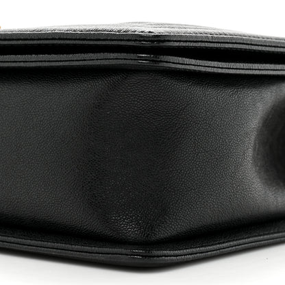 Chanel Caviar Chevron Quilted New Medium Boy Flap Black 8 of 11