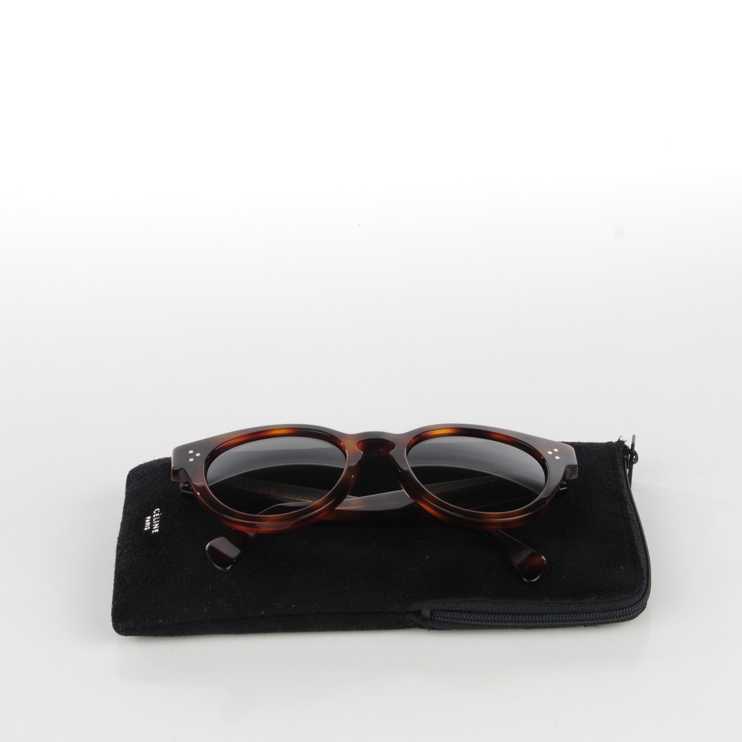 Celine Thin Preppy Sunglasses CL41049/S Tortoise 6 of 6
