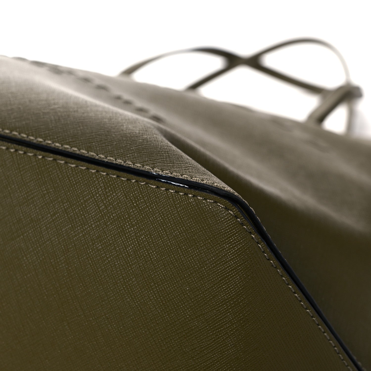 Marc Jacobs Calfskin Embossed Logo East West Shopper Tote Olive Geen 12 of 13