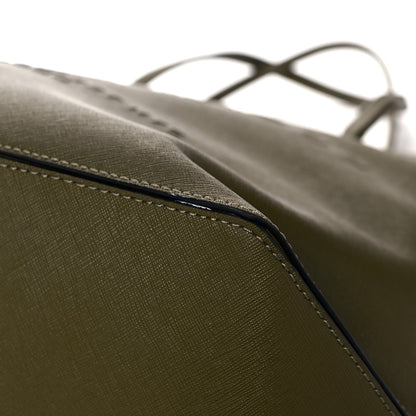 Marc Jacobs Calfskin Embossed Logo East West Shopper Tote Olive Geen 12 of 13