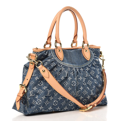 Louis Vuitton Denim Neo Cabby MM Blue 3 of 7