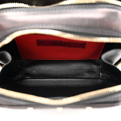 Valentino Garavani Nappa Rockstud Spike Double Zip Camera Crossbody Bag Black 5 of 11