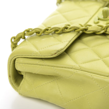 Chanel Lambskin Quilted Mini Square Flap Green 15 of 16