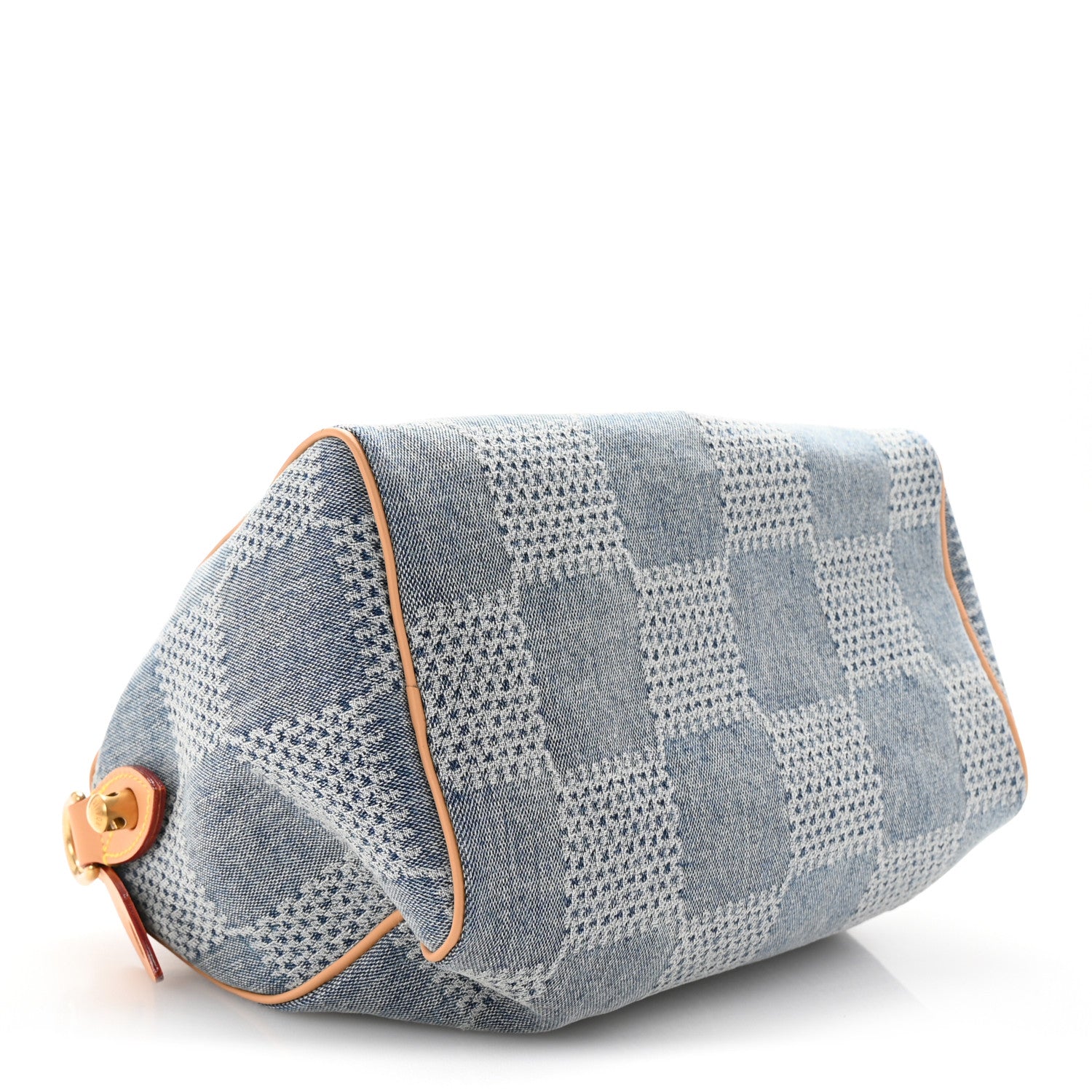 Louis Vuitton Damier Denim 3D Speedy Bandouliere 25 Bleu 4 of 9