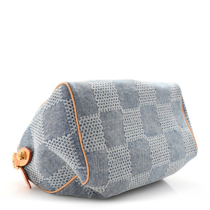 Louis Vuitton Damier Denim 3D Speedy Bandouliere 25 Bleu 4 of 9