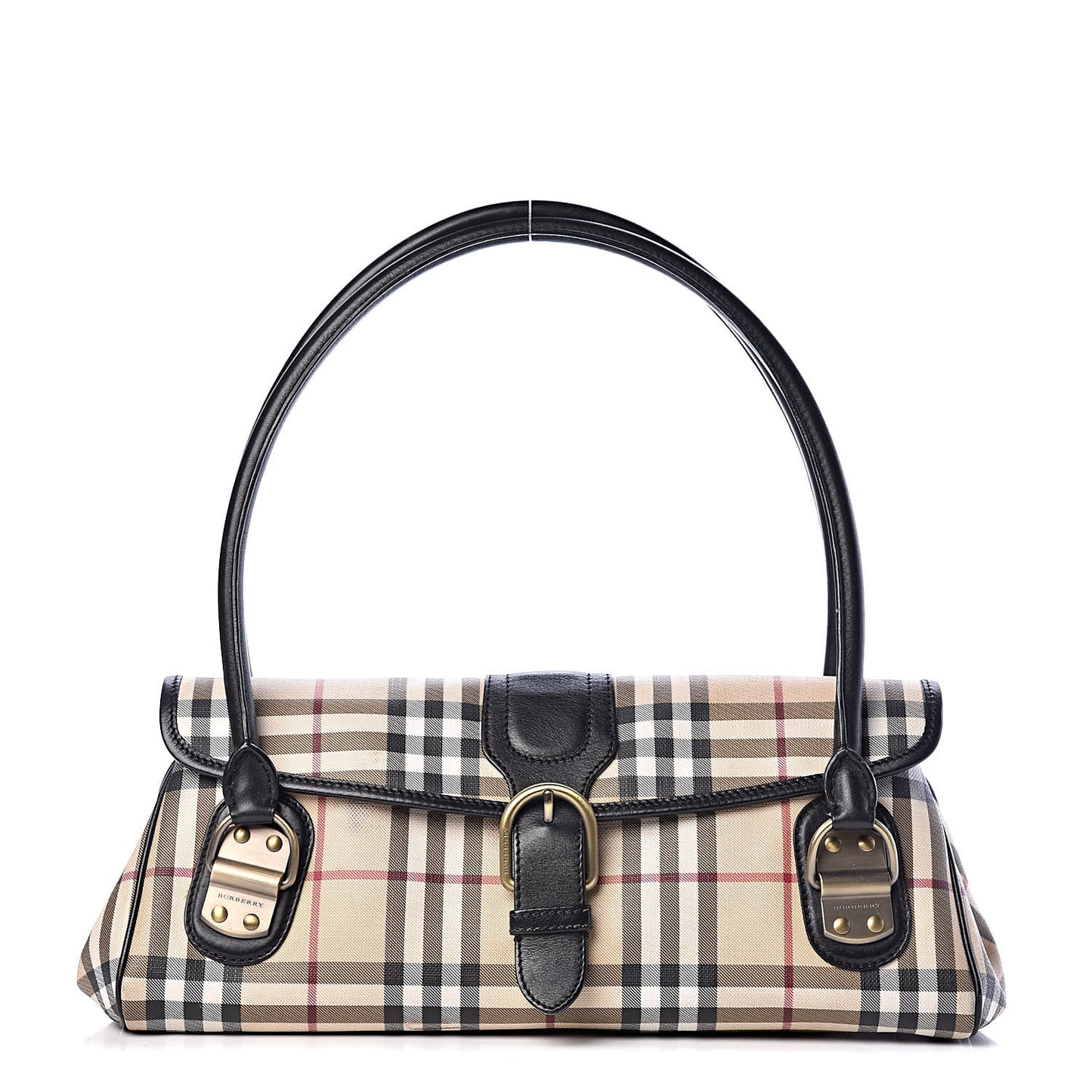 House Check Satchel Black
