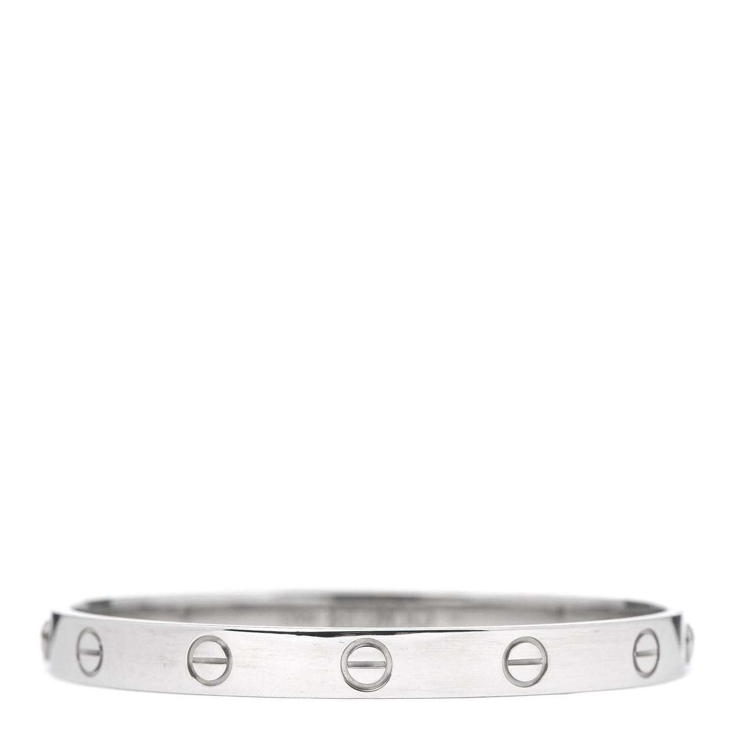 18K White Gold LOVE Bracelet 17