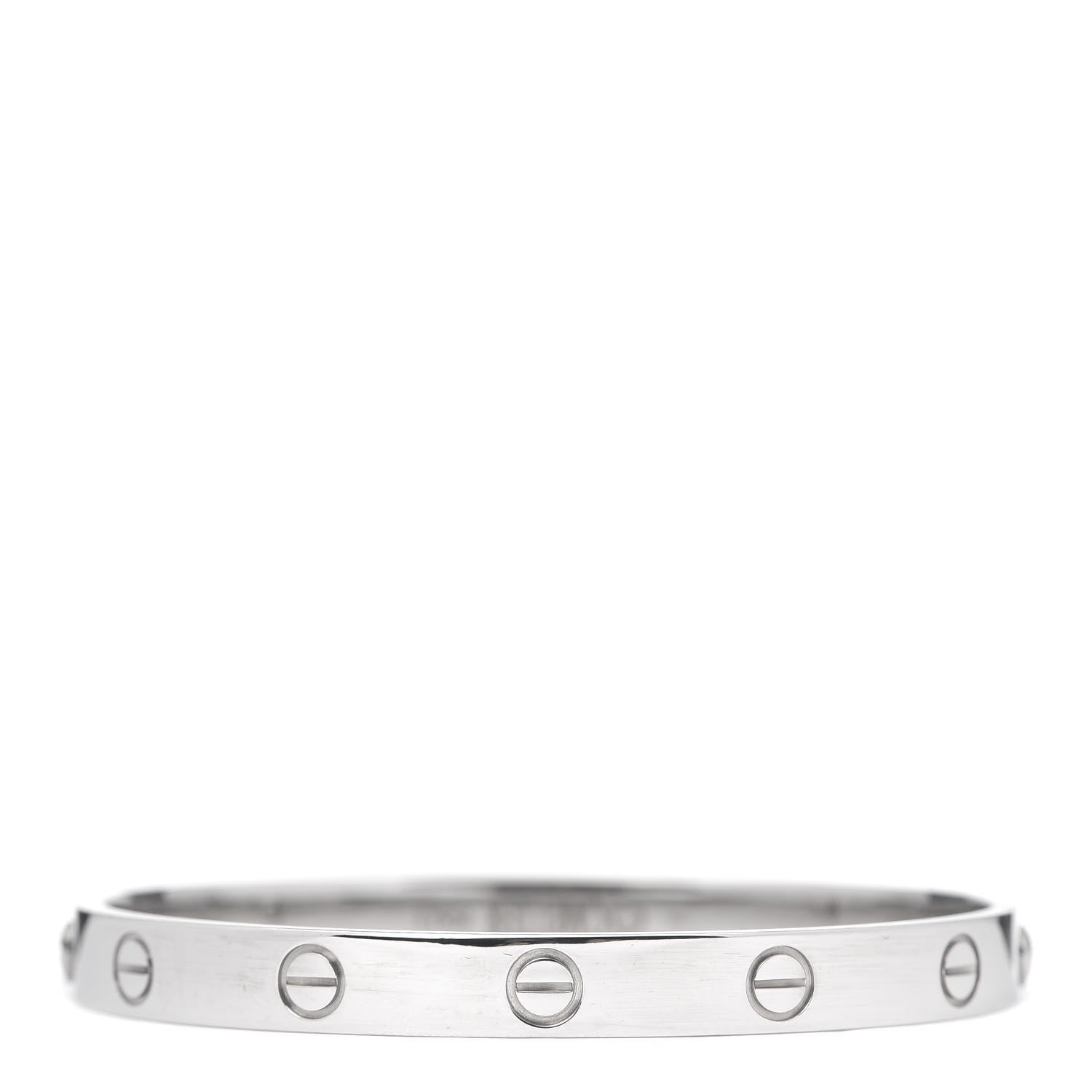 Cartier 18K White Gold LOVE Bracelet 17 3 of 5