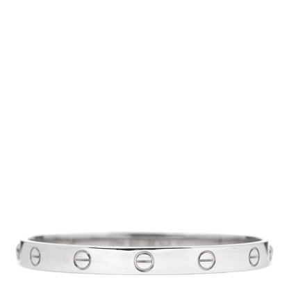 Cartier 18K White Gold LOVE Bracelet 17 3 of 5
