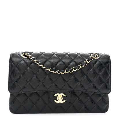 Chanel Caviar Quilted Medium Double Flap Black 1 of 11