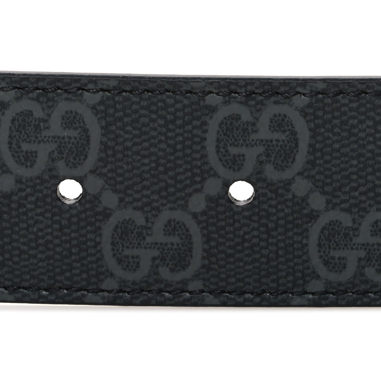 Gucci GG Supreme Monogram Plaque Buckle Belt 90 36 Black 3 of 5