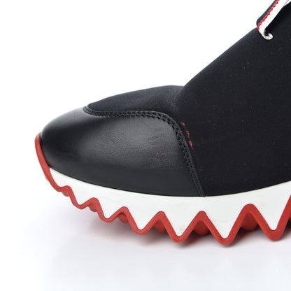 Christian Louboutin Neoprene Tiketa Flat Sneakers 37.5 Black 8 of 22