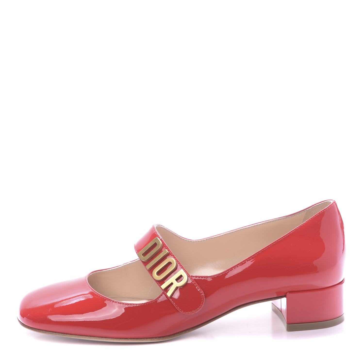 Christian Dior Patent Baby-D Ballet Pumps 36 Deep Red 1 of 11