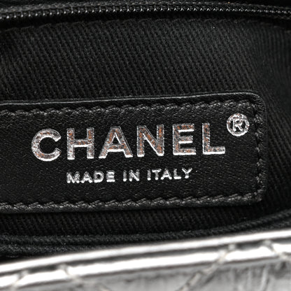 Chanel Metallic Aged Calfskin Quilted Mini Coco Handle Flap Charcoal 6 of 10
