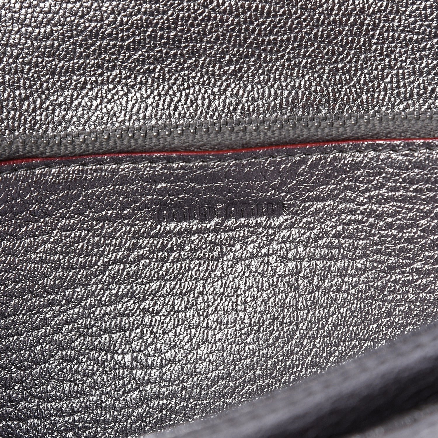 Miu Miu Goatskin Madras Love Envelope Wallet Cromo 6 of 8