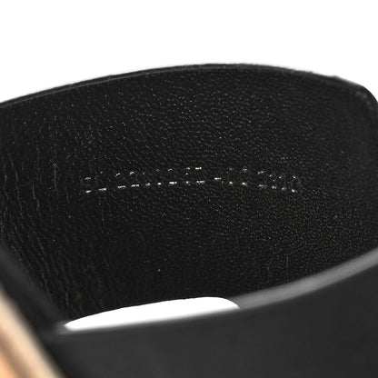 Hermes Calfskin Cork Eze 30 Sandals 40 Black 8 of 9