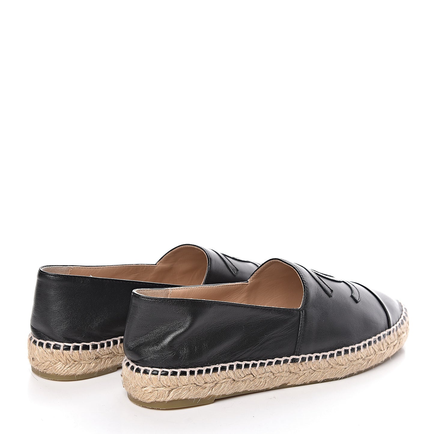 Lambskin CC Espadrilles 39 Black