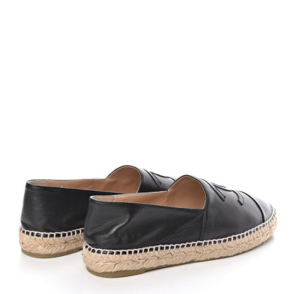 Chanel Lambskin CC Espadrilles 39 Black 4 of 9