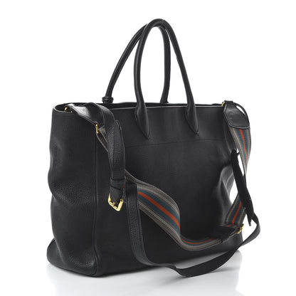 Prada Vitello Daino Tote Black 4 of 11