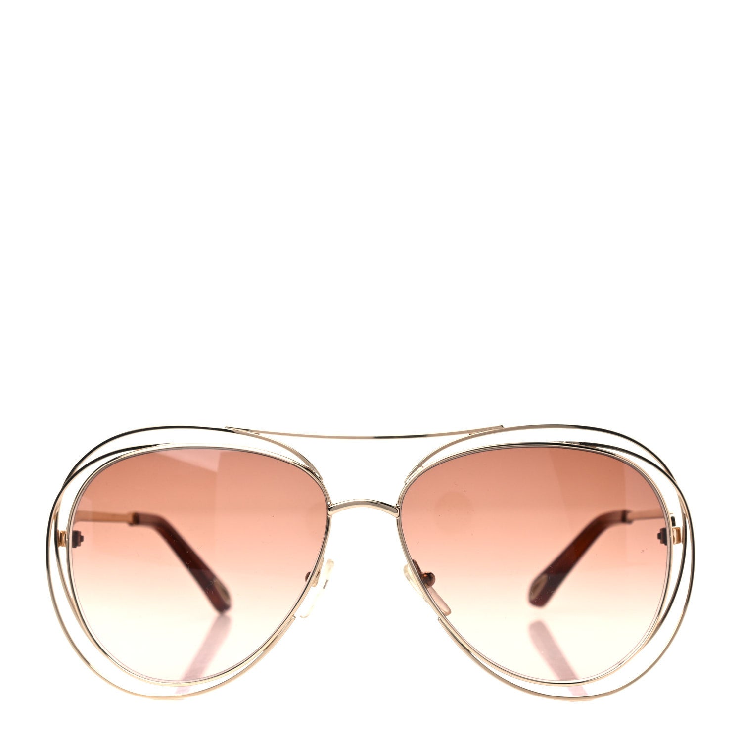 Chloe Carlina Round Sunglasses CE134S Gold 2 of 7