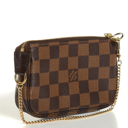 Louis Vuitton Damier Ebene Complice Trunks and Bags Mini Pochette Accessories Red 3 of 7