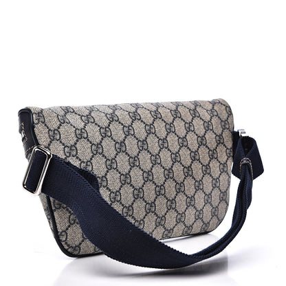 Gucci GG Supreme Monogram Belt Bag Navy 2 of 11